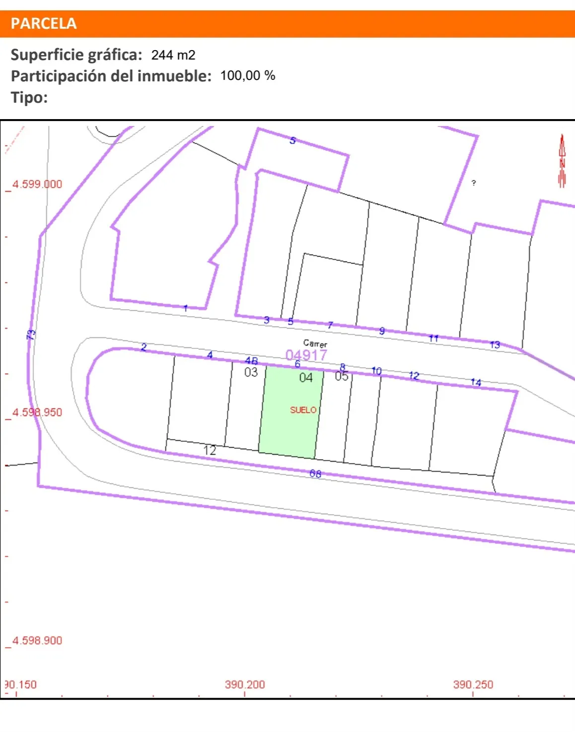 Terreno Urbano de 245 m² Listo para Construir